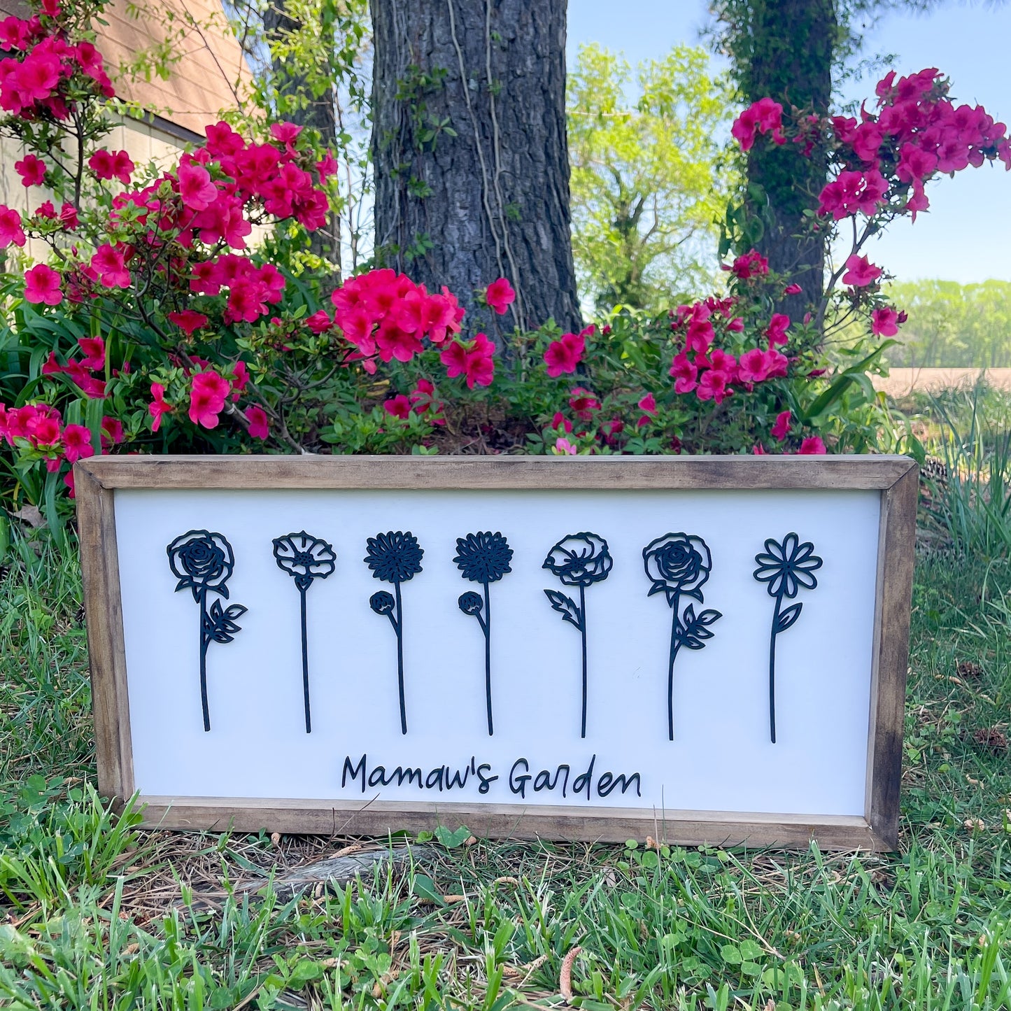 Birth Month Garden Sign