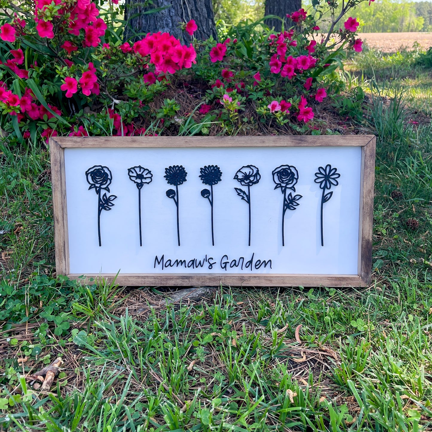 Birth Month Garden Sign