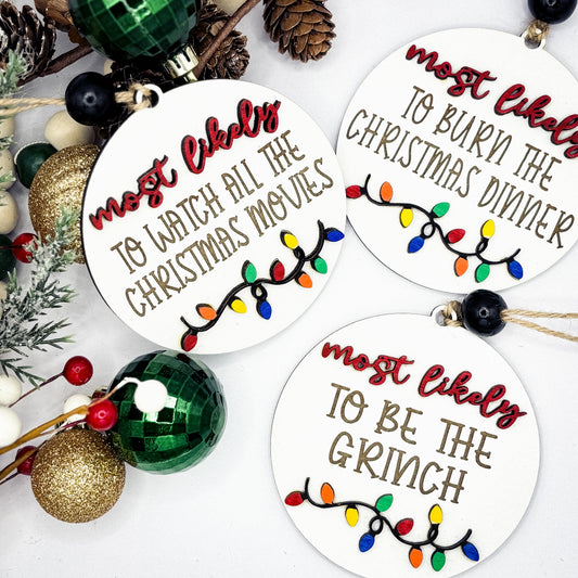 Christmas Superlatives Ornaments