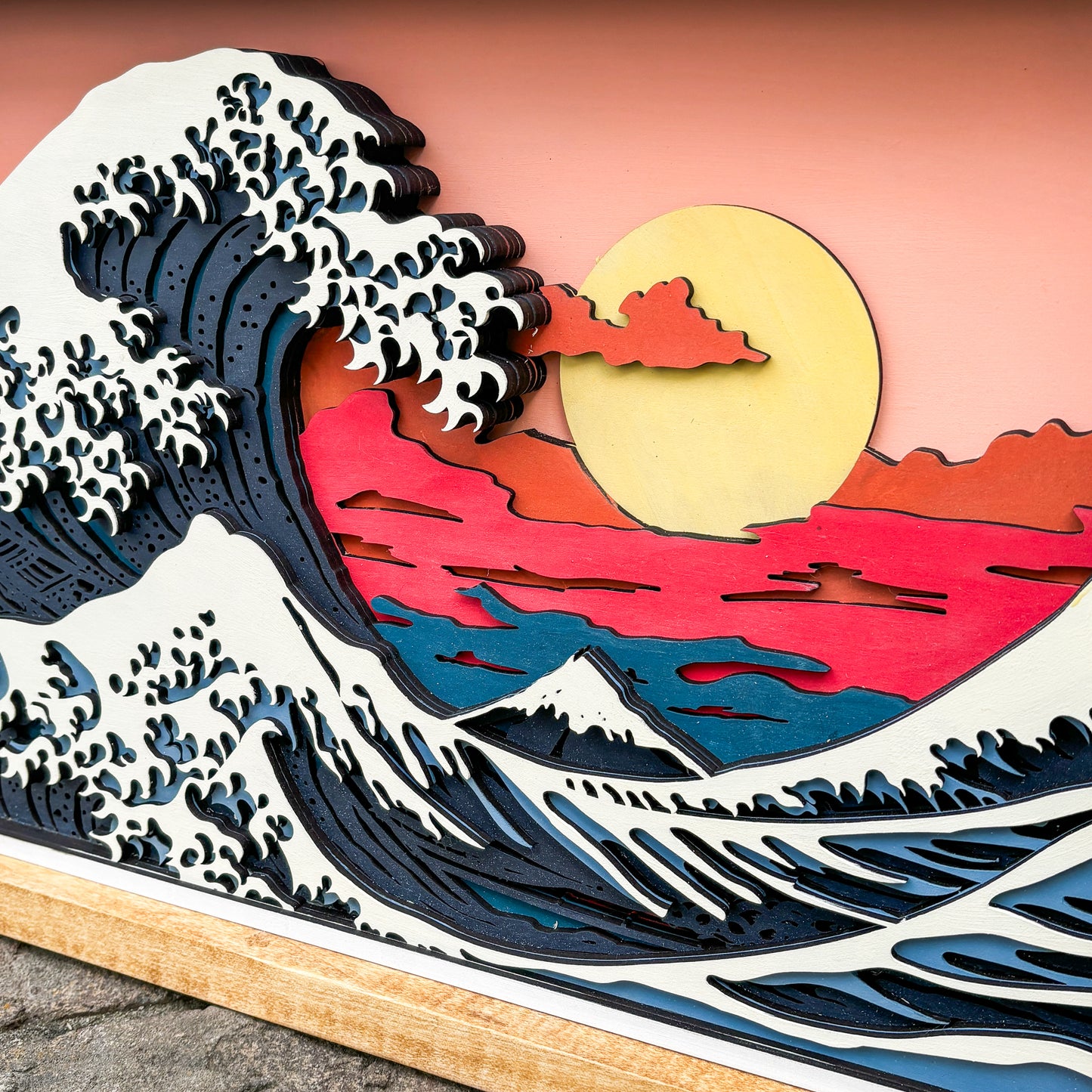 The Big Wave Layered Sign